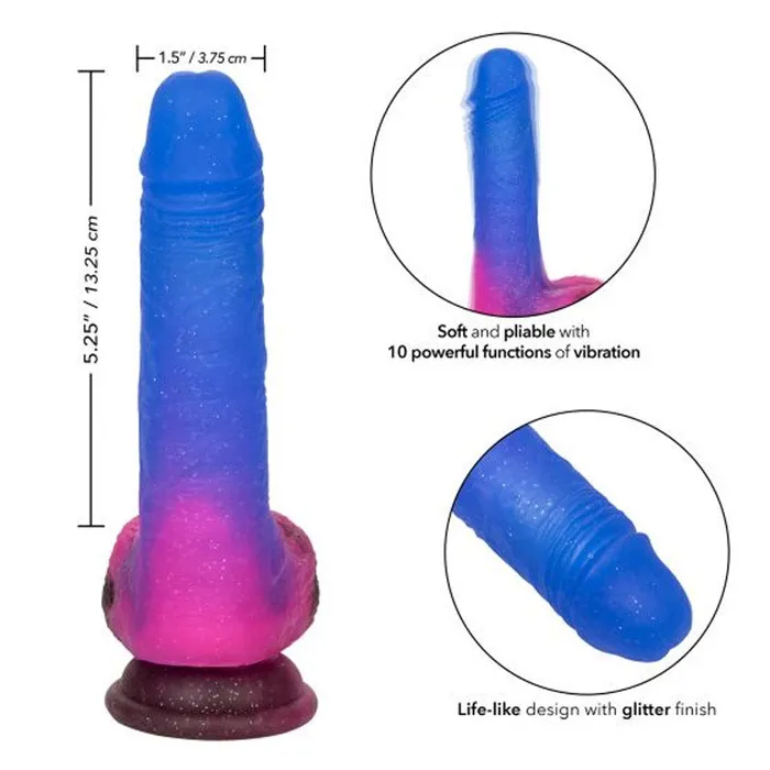 California Exotic Vibrators | Naughty Bits Ombre Hombre Vibrating Dildo