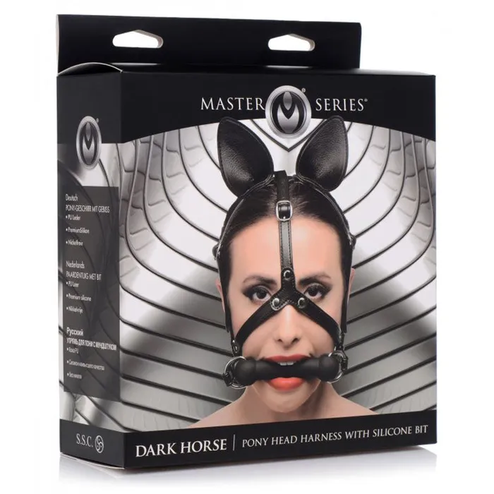 Dark Horse Pony Head with Silicone Bit XR Brand Male Sex Toys