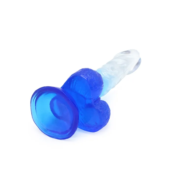 Dildos | Kiotos COX Kiotos Cox Color - Gekleurde Dildo 02 - 18,5 x 4 cm - Transparant/Blauw