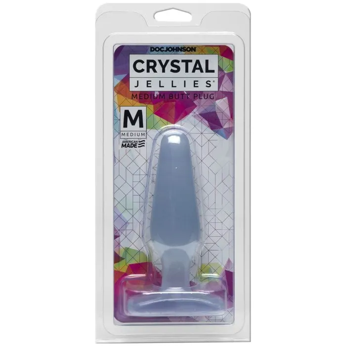 Anal | Crystal Jellies Medium Butt Plug Clear