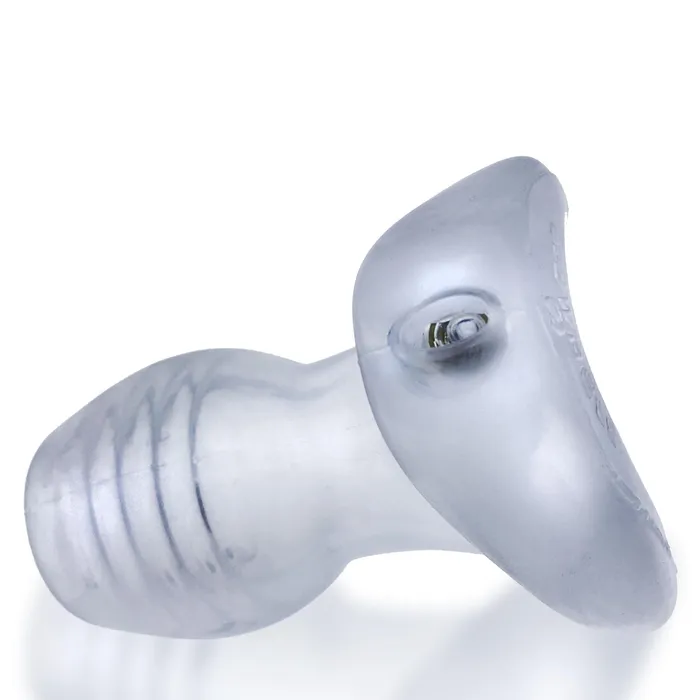 Dildos | OXBALLS Glowhole-2 Buttplug W/ Led Insert Large Clear Frost