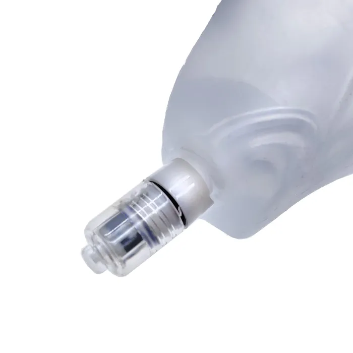 Dildos | OXBALLS Glowhole-2 Buttplug W/ Led Insert Large Clear Frost