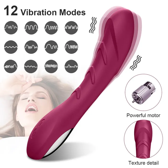 Female Sex Toys | 12 Powerful Mode G Spot Dildo Vibrator - Lusty Age