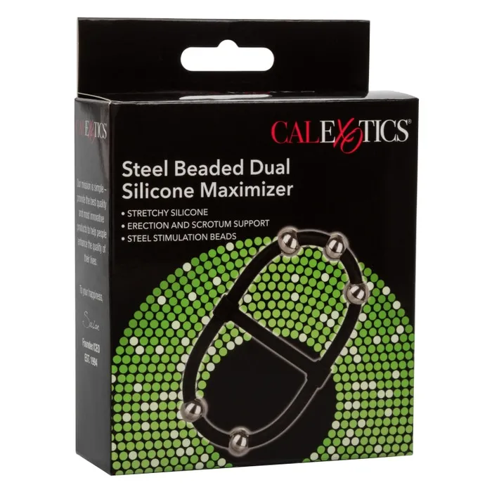 Female Sex Toys | Calexotics Steel Beaded Dual Silicone Maximizer Female Sex Toys | Calexotics Steel Beaded Dual Silicone Maximizer