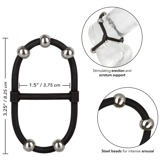 Female Sex Toys | Calexotics Steel Beaded Dual Silicone Maximizer Female Sex Toys | Calexotics Steel Beaded Dual Silicone Maximizer