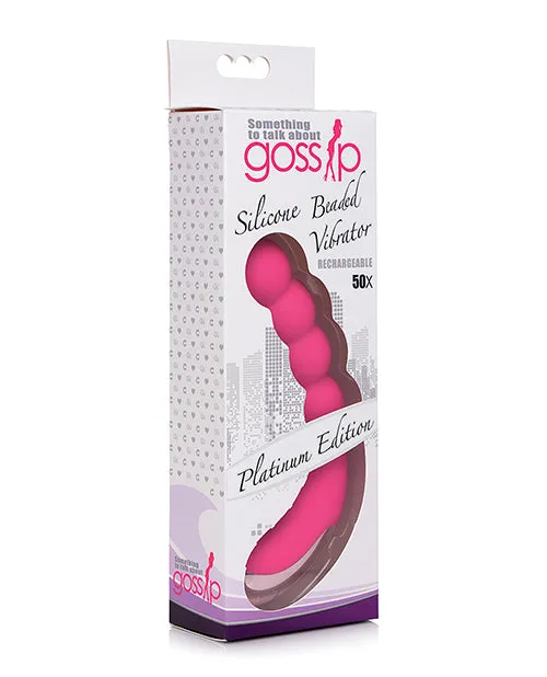 Female Sex Toys Gossip Silicone Beaded GSpot Rechargeable Vibrator CURVE NOVELTIES