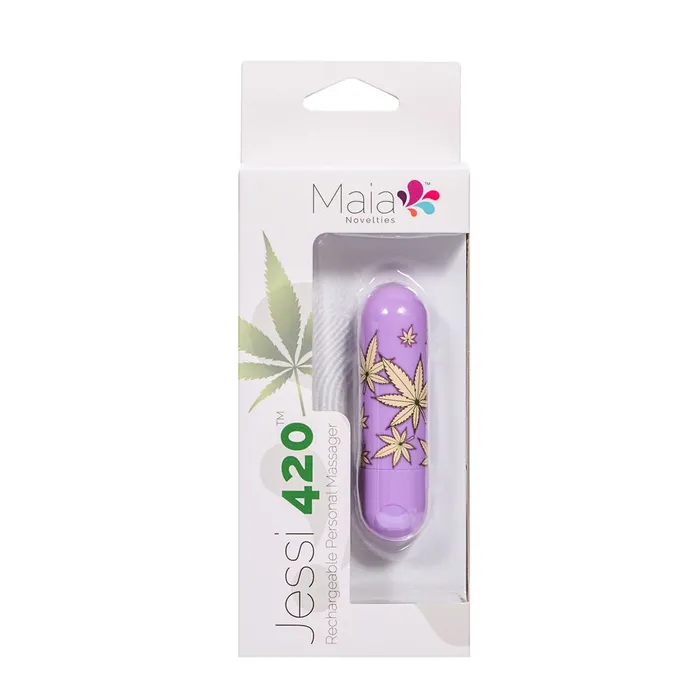 Female Sex Toys | Jessi 420 Purple Remote Mini Bullet Vibrator - Maia Toys