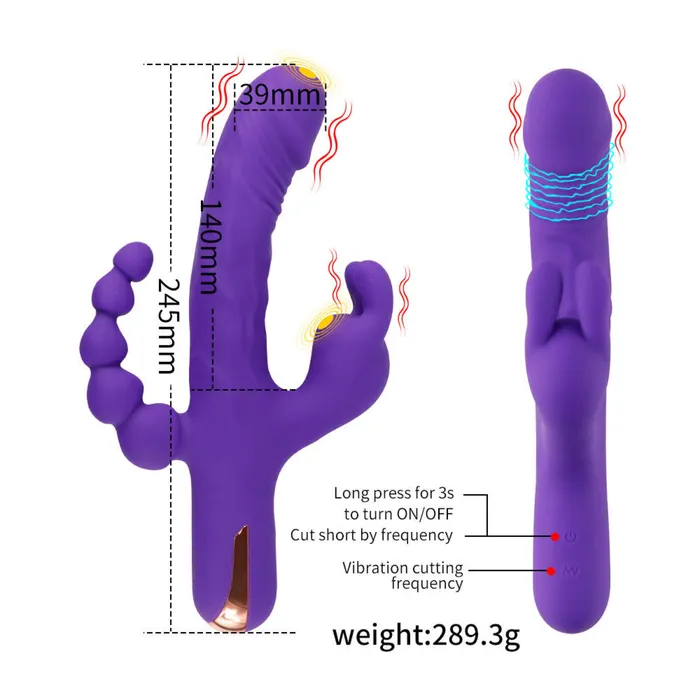 Female Sex Toys | Three-Pronged Rabbit Vibrator - Shenzhen Kovida Medical Products Co., Ltd. Female Sex Toys | Three-Pronged Rabbit Vibrator - Shenzhen Kovida Medical Products Co., Ltd.