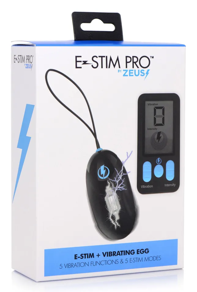 Female Sex Toys XR Brands EStim Pro Silicone Vibrating Egg With Remote Control Black Female Sex Toys XR Brands EStim Pro Silicone Vibrating Egg With Remote Control Black