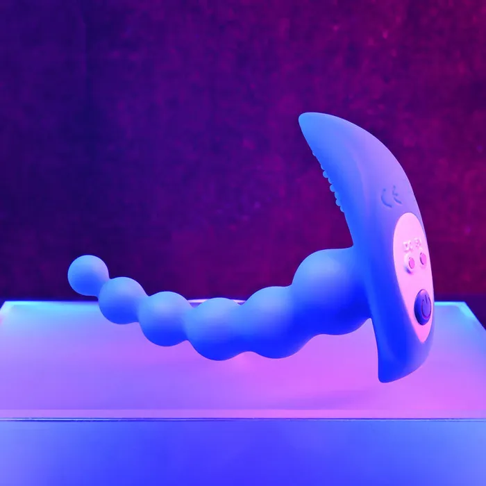 Gender X Gender X BEADED PLEASURE - Blue 11.4 cm USB Rechargeable Vibrating Anal Beads with Remote | Anal Gender X Gender X BEADED PLEASURE - Blue 11.4 cm USB Rechargeable Vibrating Anal Beads with Remote | Anal