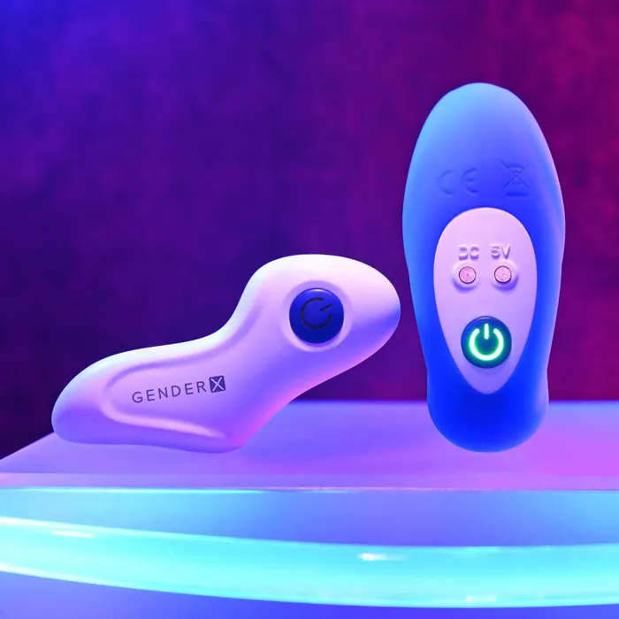 Gender X Gender X BEADED PLEASURE - Blue 11.4 cm USB Rechargeable Vibrating Anal Beads with Remote | Anal Gender X Gender X BEADED PLEASURE - Blue 11.4 cm USB Rechargeable Vibrating Anal Beads with Remote | Anal
