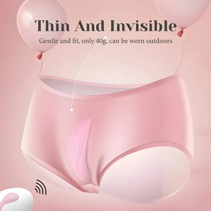 Lovetoyshub Female Sex Toys | Slim Remote Control Panty Vibrator With 10 Vibration Modes