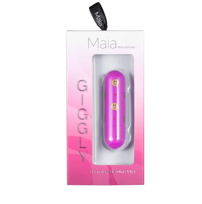 Maia Toys Giggly Super Charged Mini Bullet Vibrator Pink Female Sex Toys