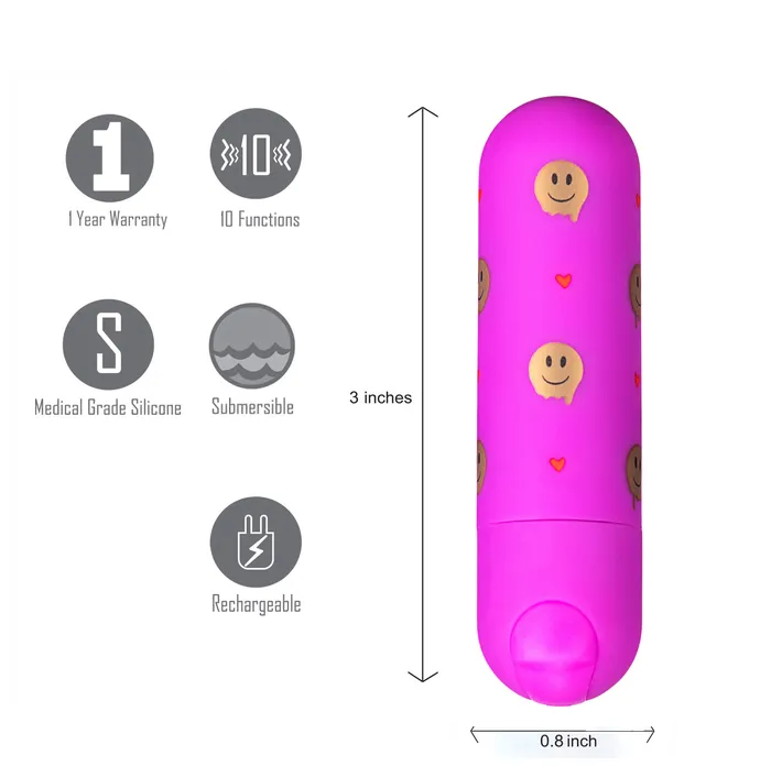Maia Toys Giggly Super Charged Mini Bullet Vibrator - Pink | Female Sex Toys Maia Toys Giggly Super Charged Mini Bullet Vibrator - Pink | Female Sex Toys