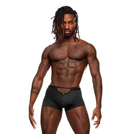 Male Power Magnificence Mini Short Black XL Male Power Lingerie Anal