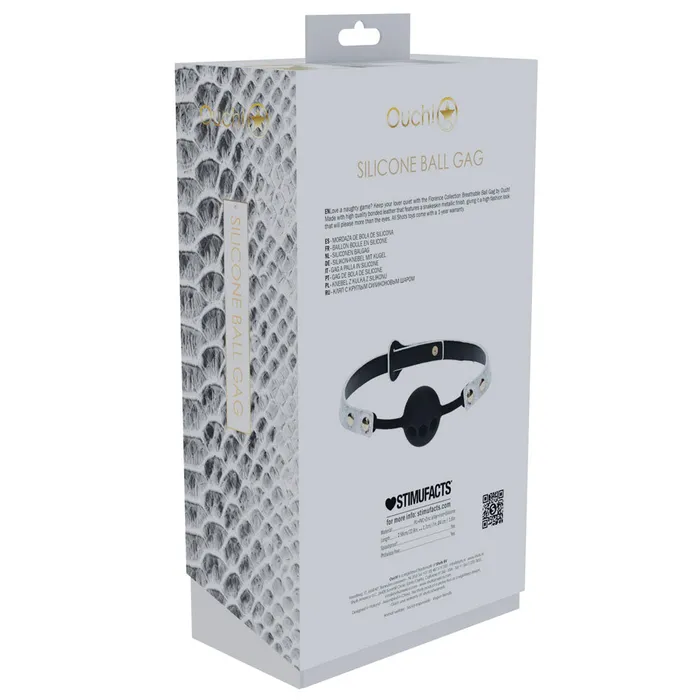 OUCH! Florence Collection - Silicone Ball Gag - White Breathable Mouth Restraint | Shots Toys Male Sex Toys OUCH! Florence Collection - Silicone Ball Gag - White Breathable Mouth Restraint | Shots Toys Male Sex Toys