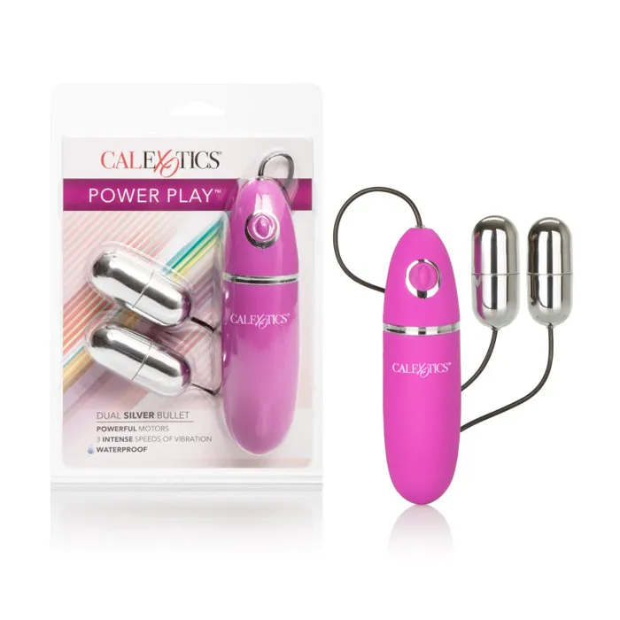 Power Play Dual Silver Bullet | CalExotics Female Sex Toys Power Play Dual Silver Bullet | CalExotics Female Sex Toys