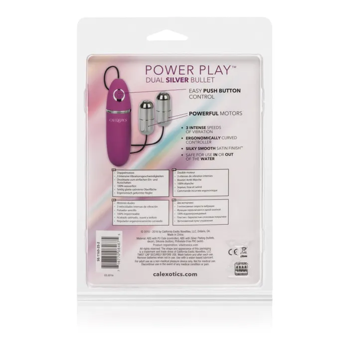 Power Play Dual Silver Bullet | CalExotics Female Sex Toys Power Play Dual Silver Bullet | CalExotics Female Sex Toys