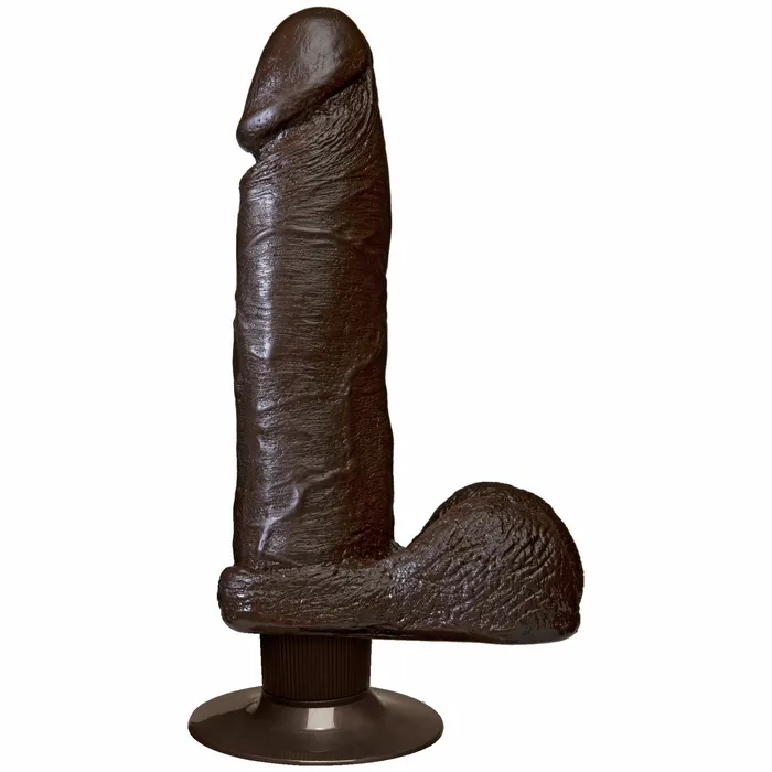 Anal Realistic Cock Vibrating 8 inch Black Realistic Cocks