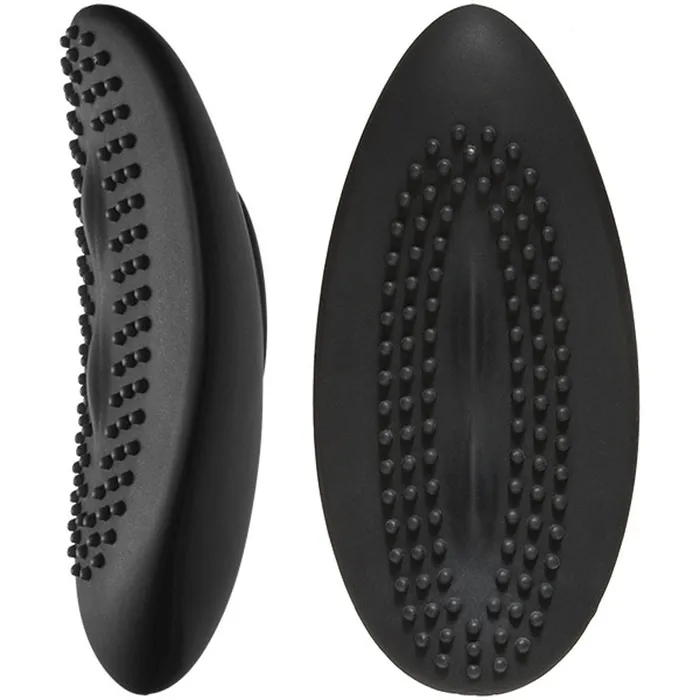 Body Bling Clit Caress MiniVibe in Second Skin Silicone Silver Doc Johnson Female Sex Toys