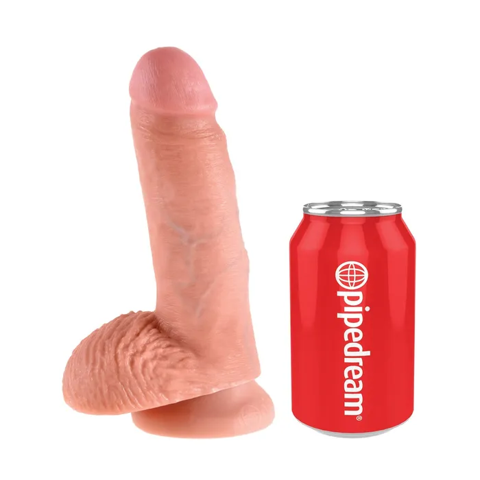 Dildos Pipedream King Cock 7Inch Cock With Balls Flesh