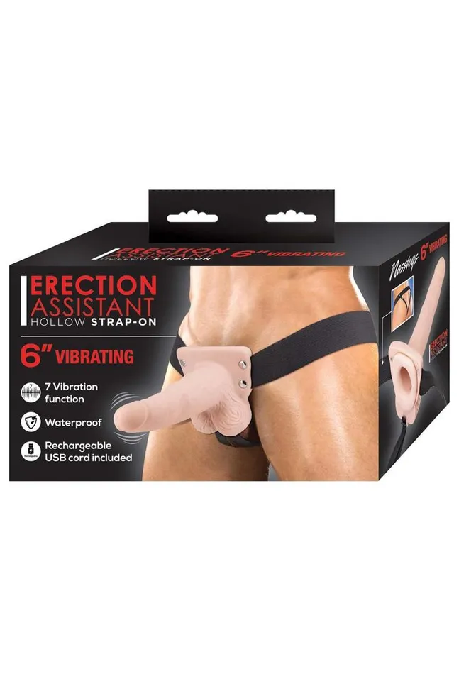 Erection Assistant Female Sex Toys Erection Assistant Hollow Vibrating StrapOn