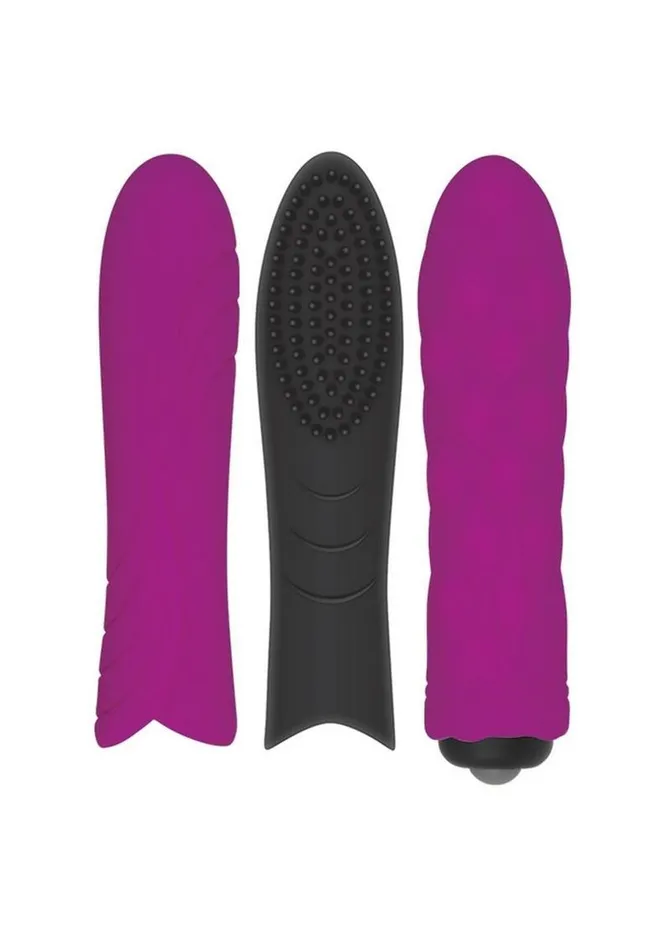 Evolved Female Sex Toys Pleasure Silicone Sleeve Trio with Bullet Kit