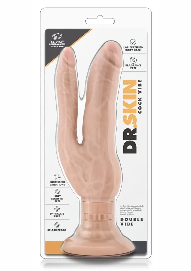Female Sex Toys Dr Skin Dr Skin Cock Vibes Dual Penetrating Vibrating Dildo