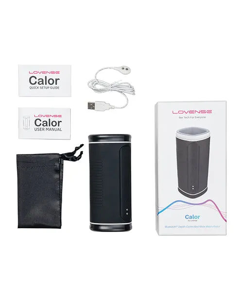 Hytto Pte Ltd Male Sex Toys Lovense Calor Compact Heating Masturbator Black