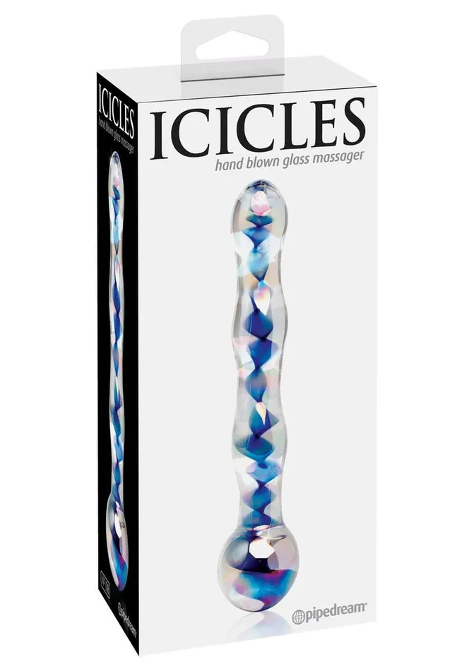 Icicles Dildos Icicles No 8 Beaded Glass Dildo