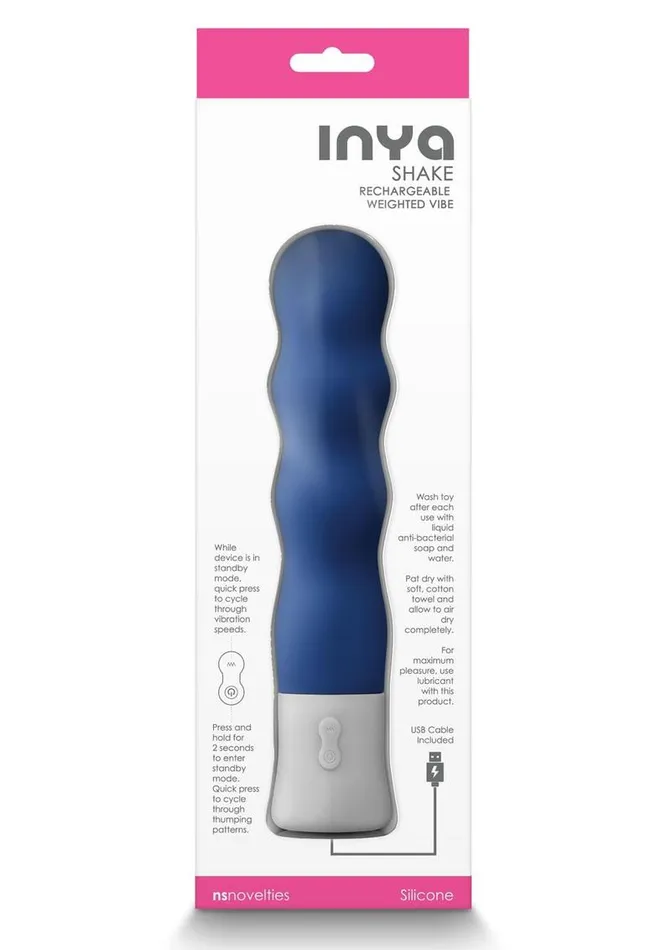 Inya Shake Rechargeable Silicone Vibrator Inya Female Sex Toys