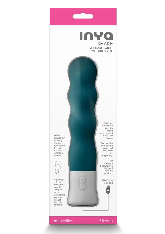Inya Shake Rechargeable Silicone Vibrator Inya Female Sex Toys