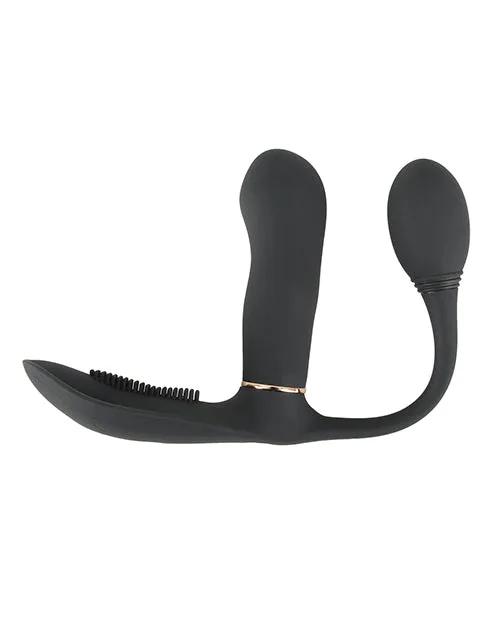 Orion Versand Gmbh Co Vibrators GoGasm Pussy Ass Vibrator Black