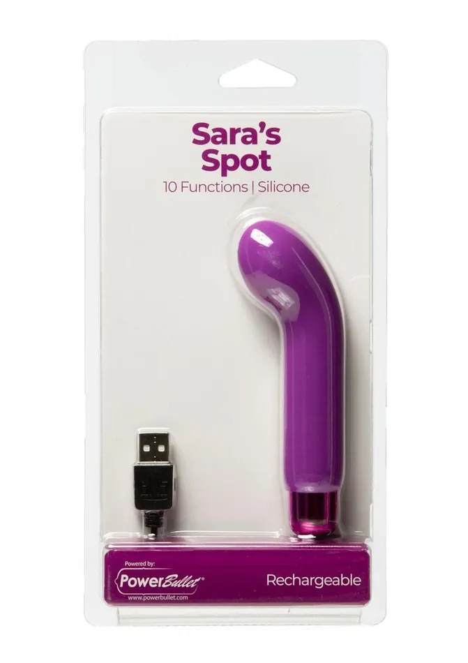 Powerbullet Female Sex Toys Powerbullet Saras Spot 10 Function Rechargeable Silicone Vibrating Bullet