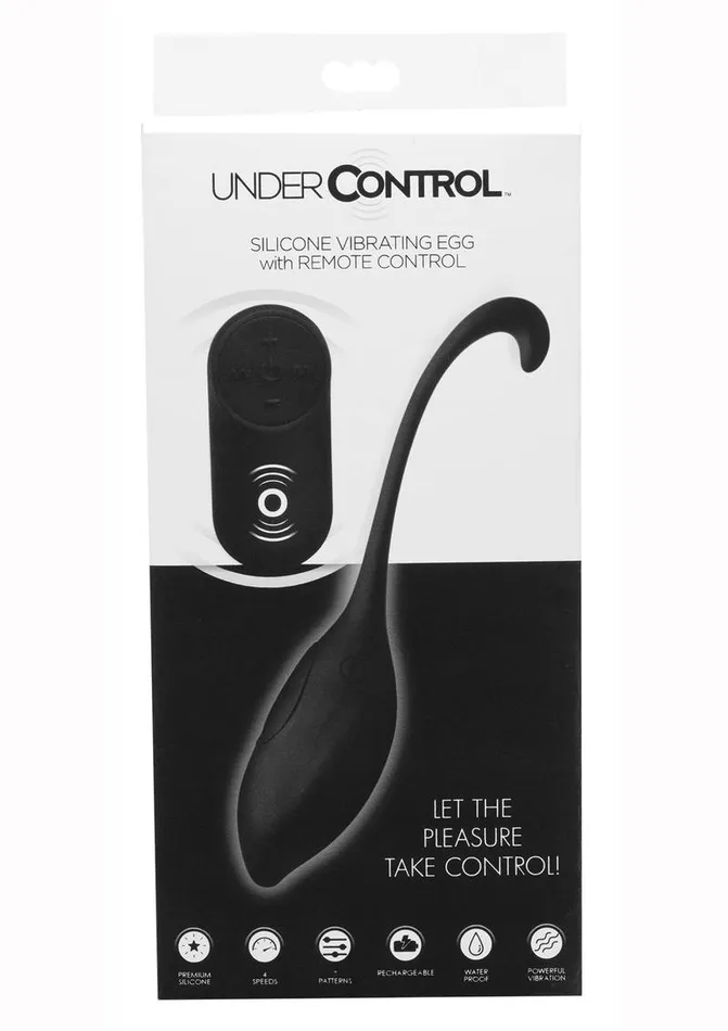 Under Control Female Sex Toys Under Control Rechargeable Silicone Vibrating Egg with Remote Control