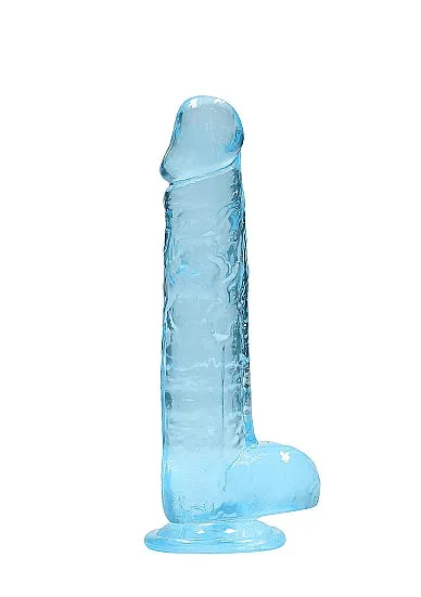 Dildos SHOTS AMERICA Realrock 8in Realistic Dildo W Balls Blue