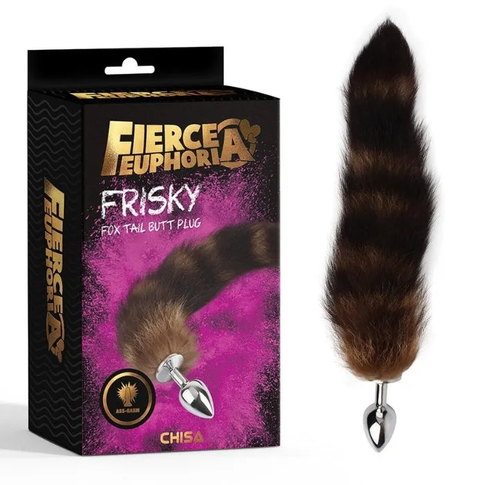 PAG Male Sex Toys Frisky Fox Tail Anal Plug Small Brown