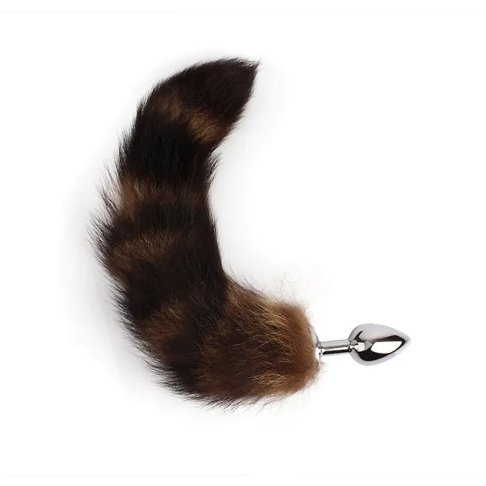 PAG Male Sex Toys Frisky Fox Tail Anal Plug Small Brown