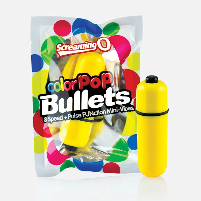 Screaming O Female Sex Toys Colorpop Bullet Each Yellow