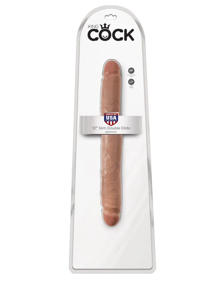 King Cock 12 Slim Double Dildo Tan Pipedream Dildos