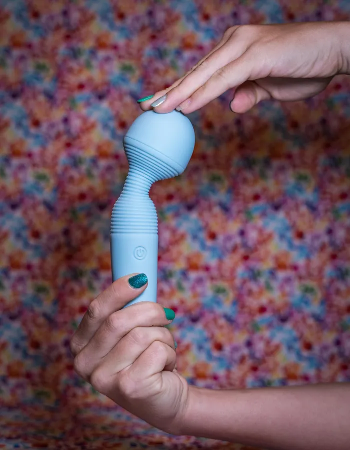 Maia Toys Grace Bendable Vibrating Pleasure Wand Blue Vibrators Maia Toys Grace Bendable Vibrating Pleasure Wand Blue Vibrators