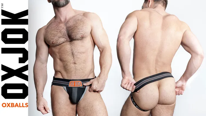 OXJok Anal Bulger the Big Pouch Jock Black Iron Medium OXJok Anal Bulger the Big Pouch Jock Black Iron Medium