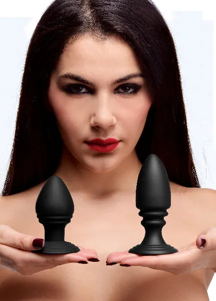 Anal XR Brands Duplex Silicone Anal Plug Set Anal XR Brands Duplex Silicone Anal Plug Set