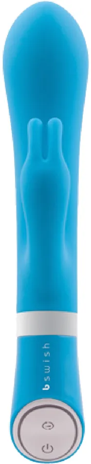 B Swish Vibrators BWILD Deluxe Bunny Multi Function Please Sex Toy by Bswish Blue Lagoon Blue