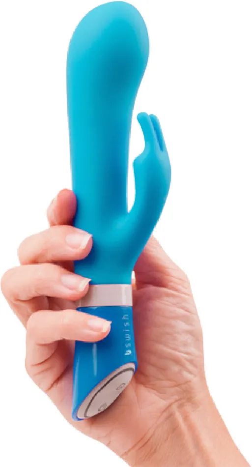 B Swish Vibrators BWILD Deluxe Bunny Multi Function Please Sex Toy by Bswish Blue Lagoon Blue