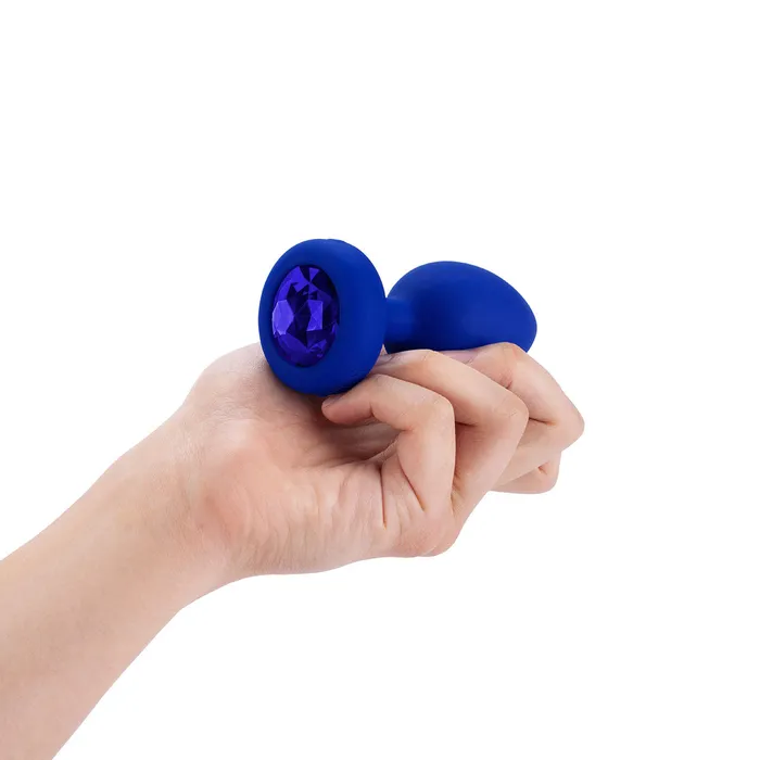 BVibe Anal BVibe Vibrating Jewel Plug LXL Blue Sapphire BVibe Anal BVibe Vibrating Jewel Plug LXL Blue Sapphire