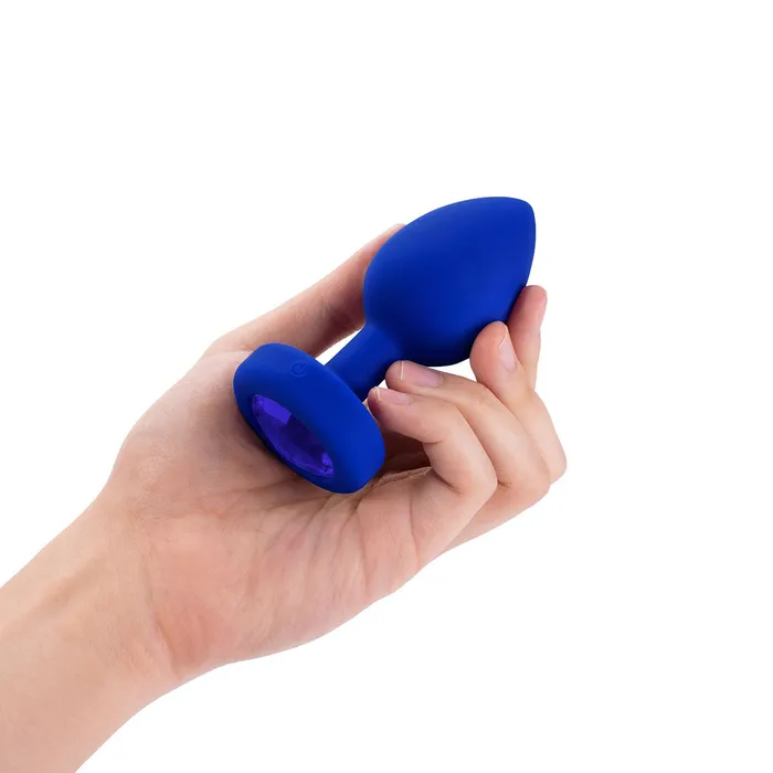 BVibe Anal BVibe Vibrating Jewel Plug LXL Blue Sapphire BVibe Anal BVibe Vibrating Jewel Plug LXL Blue Sapphire