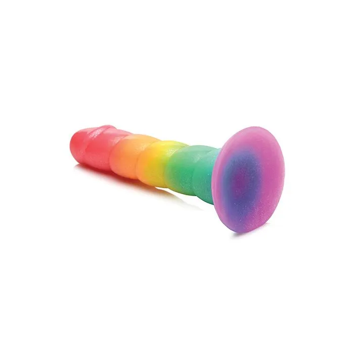 Curve Novelties Dildos Simply Sweet 65 Swirl Rainbow Dildo