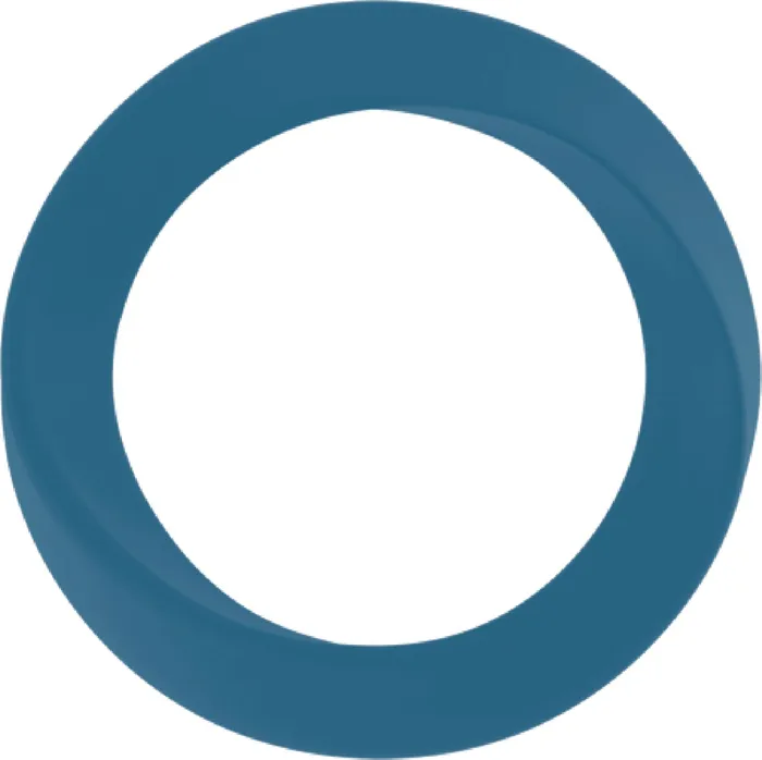 Shots Media Vibrators Infinity Thin Large Cockring Blue Sex Toy Adult Pleasure