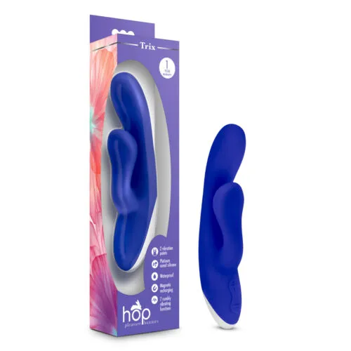 Vibrators Blush Novelties Hop Trix Multi Speed Function Vibrator Rabbit Dildo Dong Sex Toy Adult Midnight purple Vibrators Blush Novelties Hop Trix Multi Speed Function Vibrator Rabbit Dildo Dong Sex Toy Adult Midnight purple